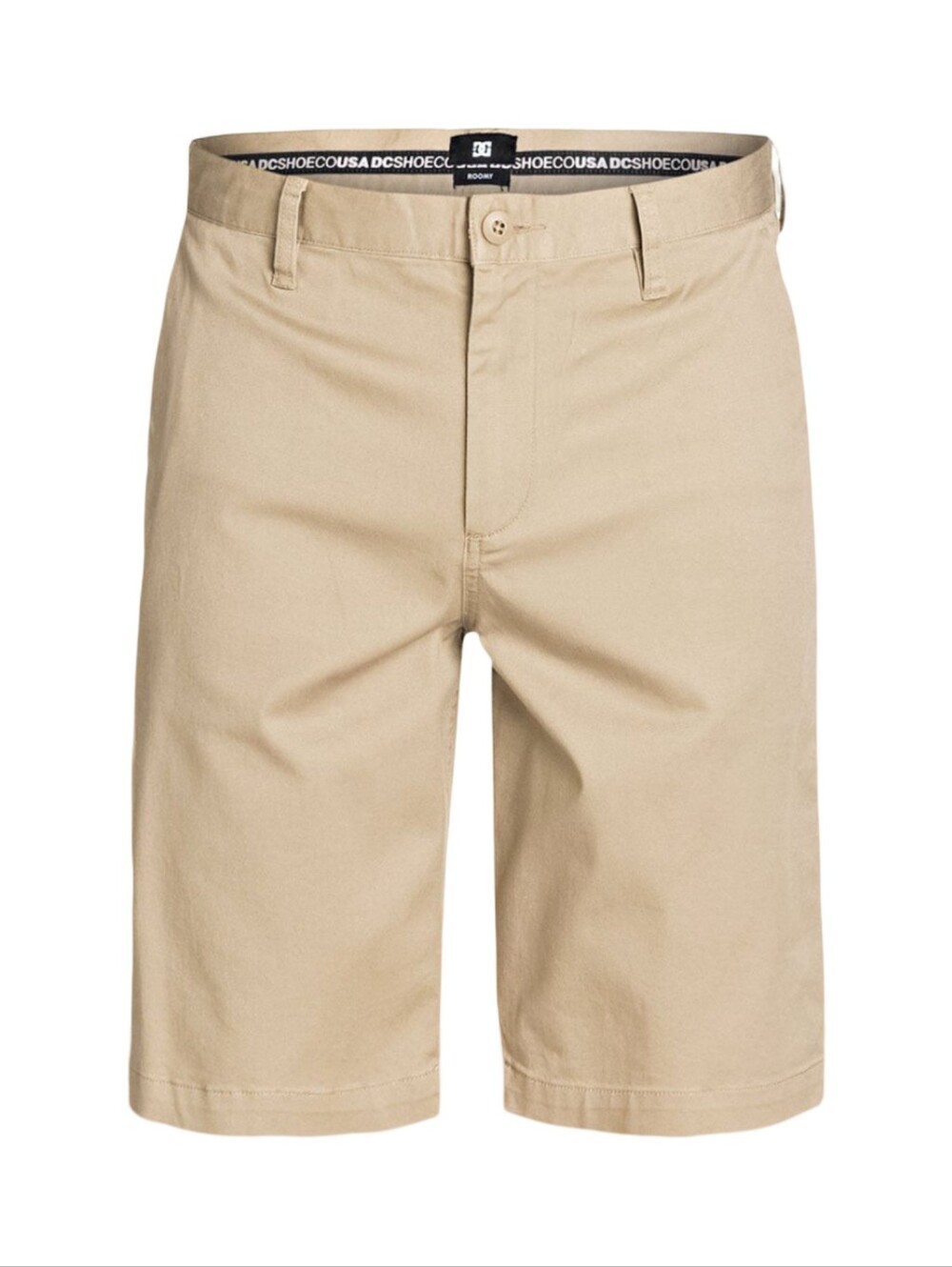 DC Roomy Skate Shorts - Men's Khaki Flat Front Shorts - Beige